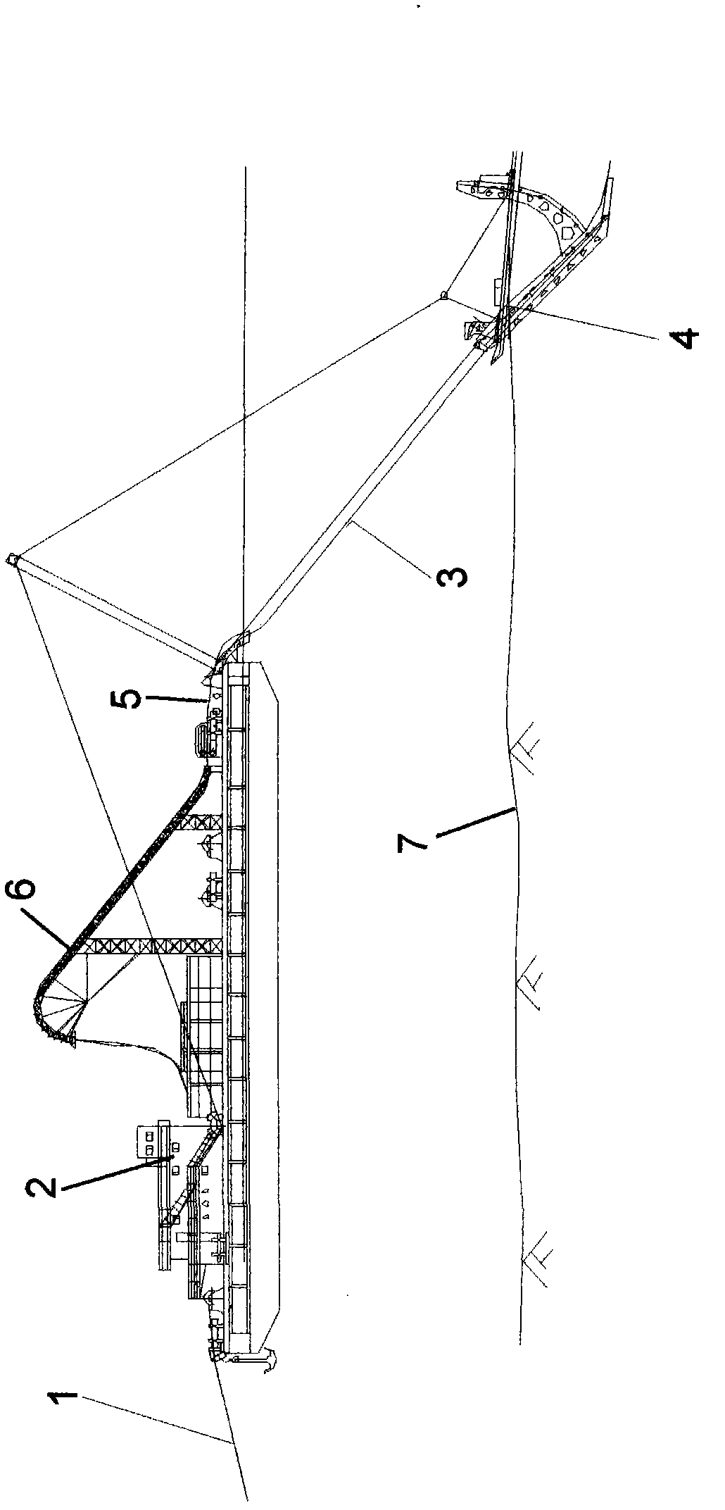 Intertidal belt submarine cable paving method