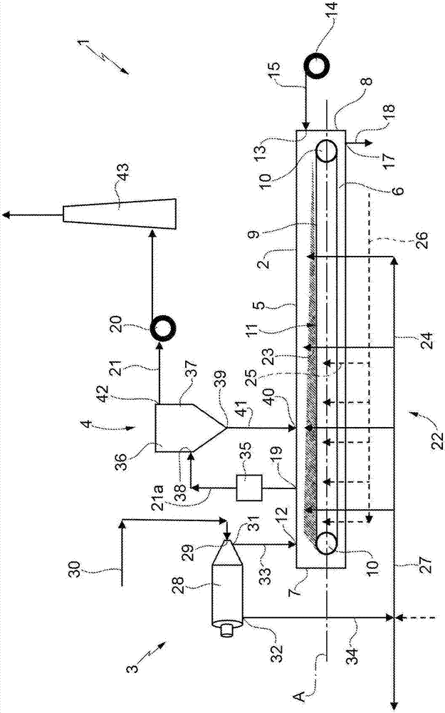 Plant and method for recovering metals and/or metal oxides from industrial process waste, in particular refinery waste