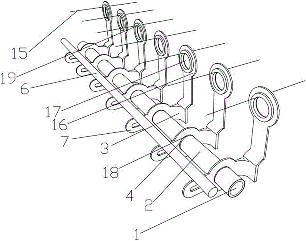 Intelligent alarm triggering device for roller warp yarn breakage