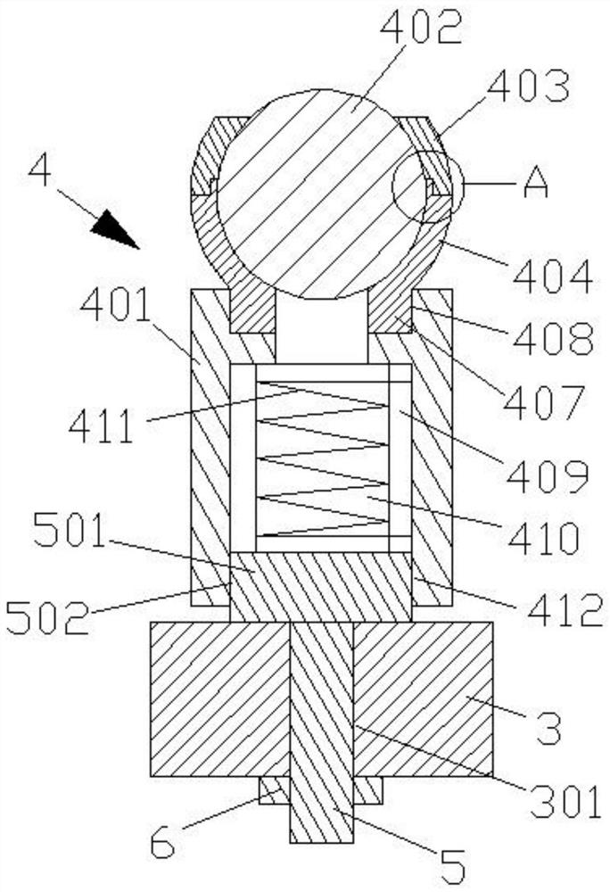 A glass substrate operating platform with a clamping device