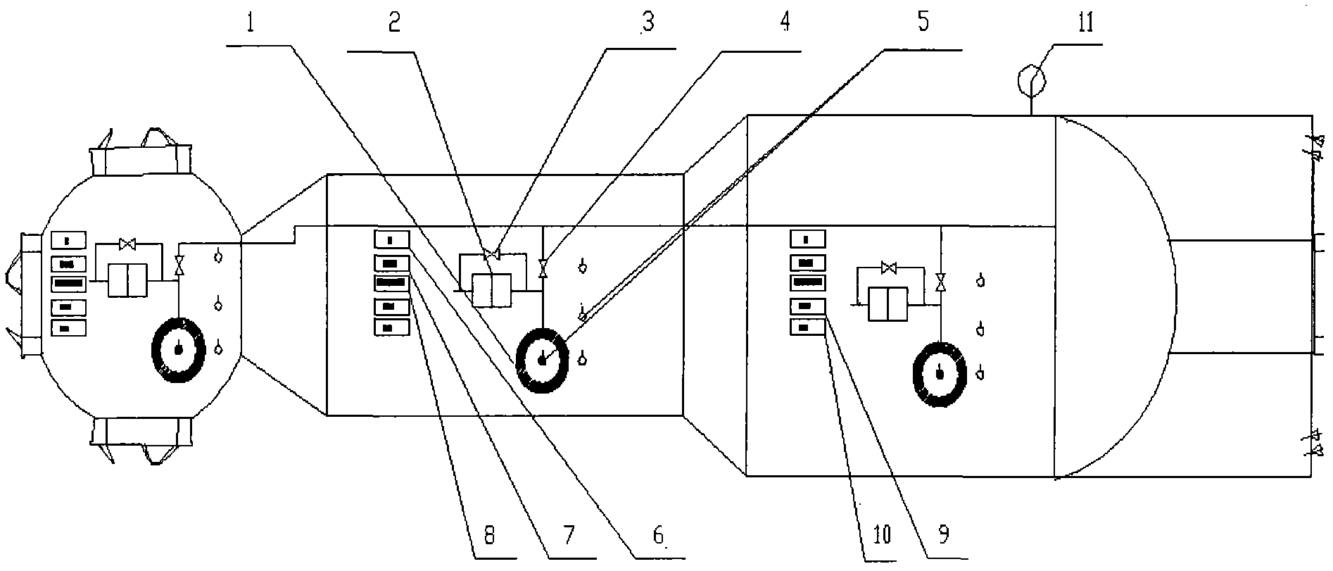 Method for monitoring leakage in on-orbit state for spacecraft