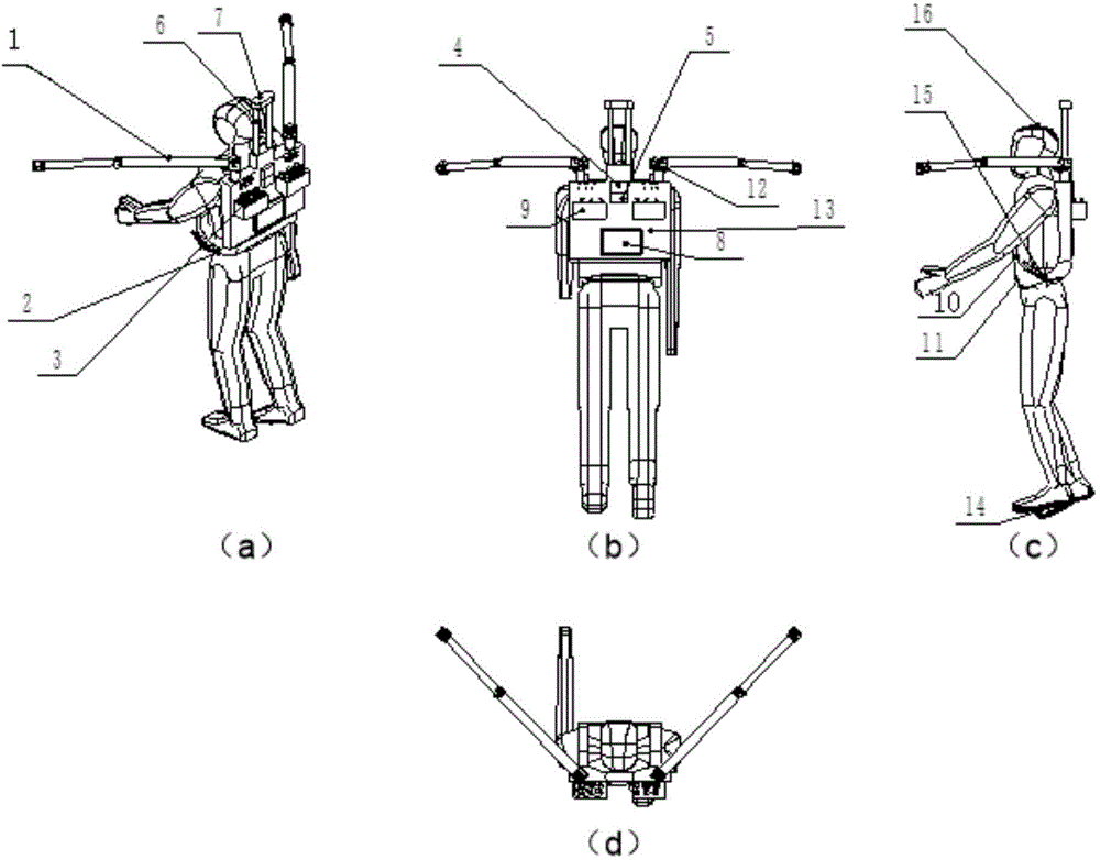 Shoulder-wearable functional auxiliary arm