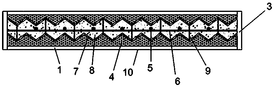 Reinforced-type wooden structure anti-bending heat insulation wall plate