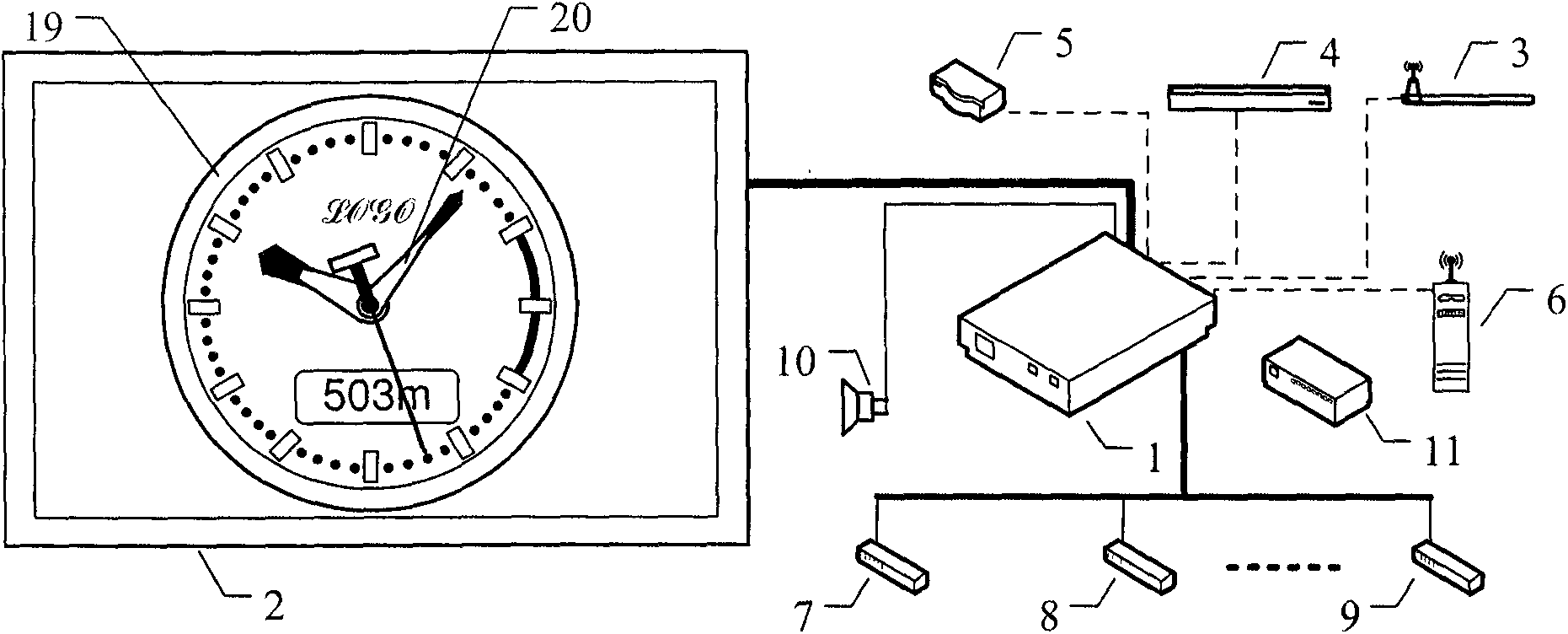 Multimedia simulation electronic clock