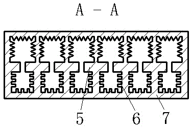 Plate type heat pipe with separation channels