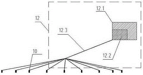 Structure synchronous unloading device and construction method thereof