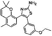 A kind of 2-amino-4,5-diarylthiazole type compound and its preparation method and application