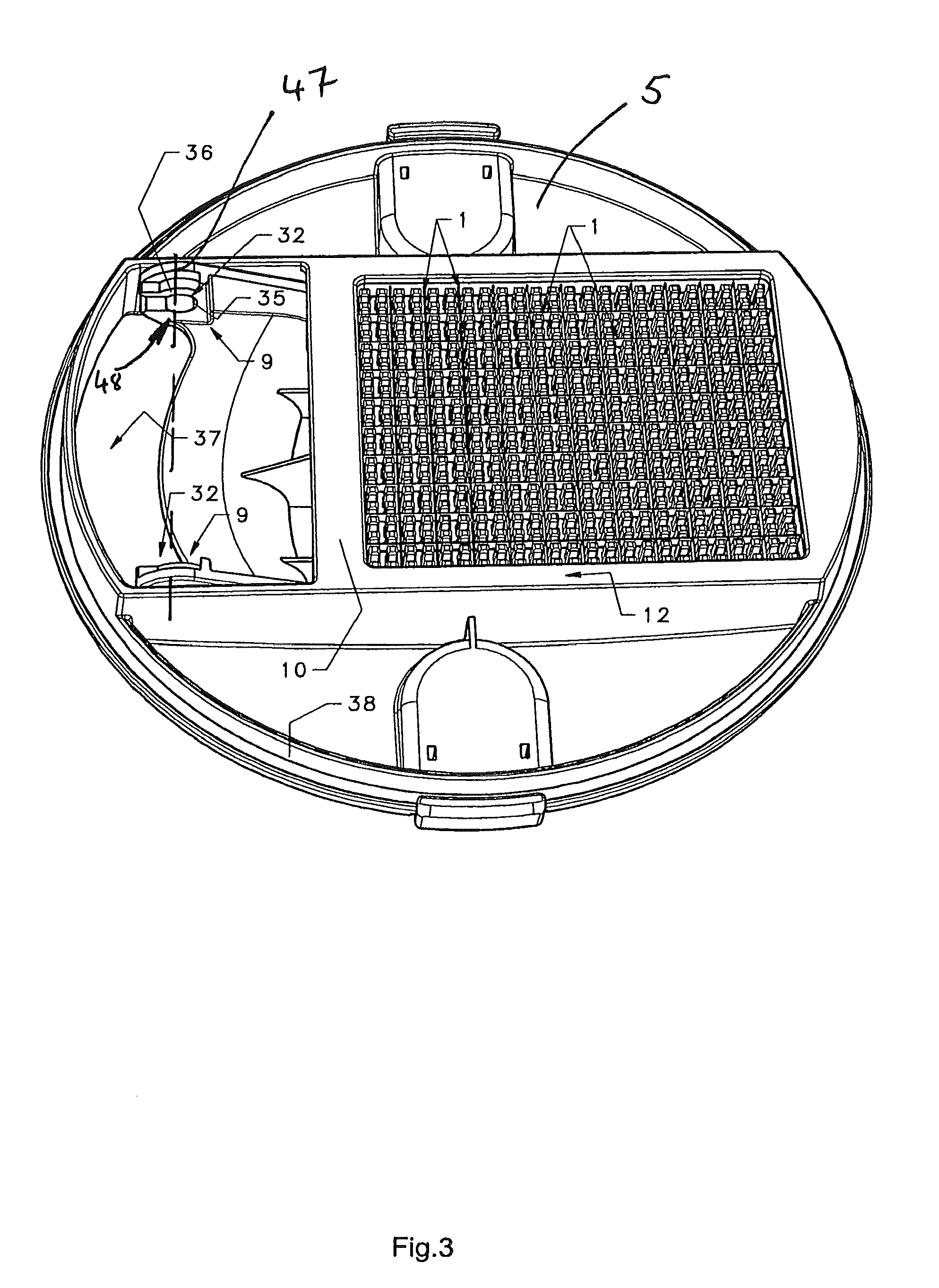 Device for cutting food and multi-functional device for the kitchen