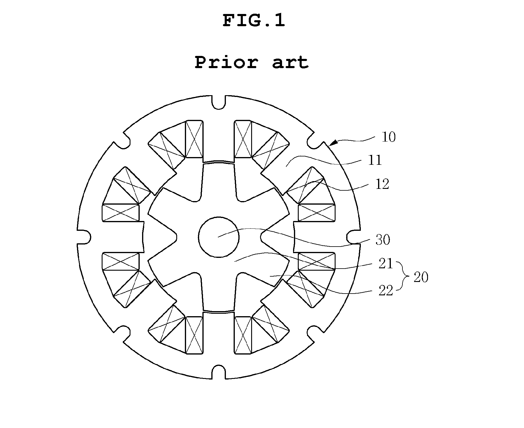 Traversal switched reluctance motor