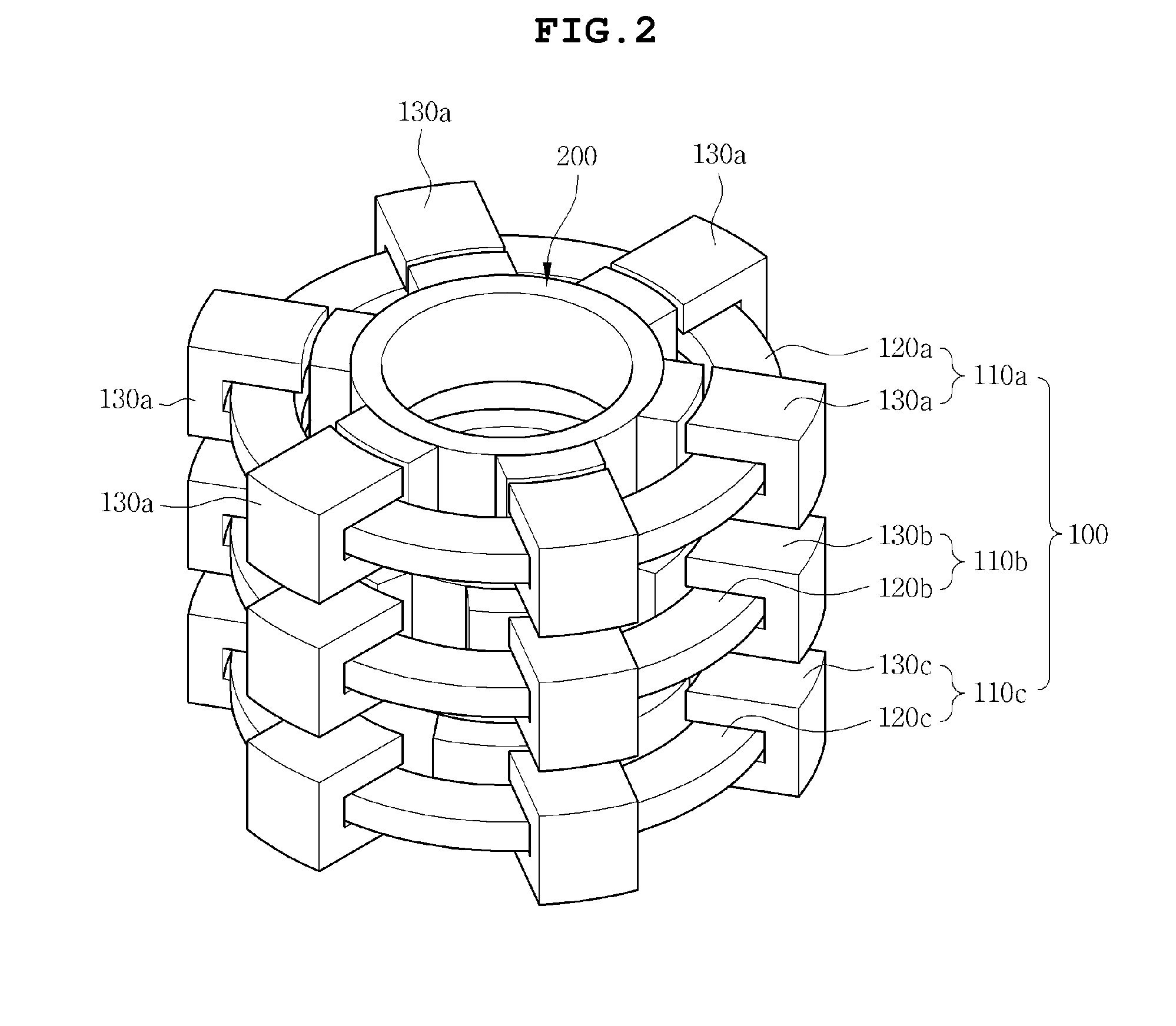 Traversal switched reluctance motor