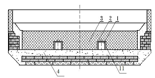 Aluminum electrolysis cell with end face electricity outgoing