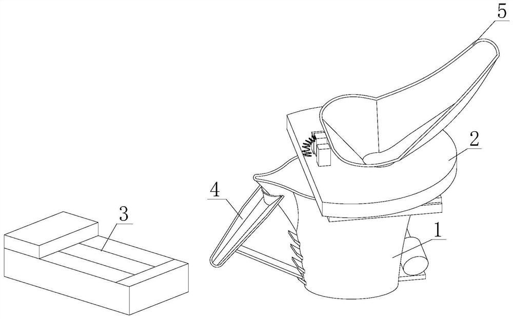 Anti-splashing cast iron production and pouring device and implementation method thereof