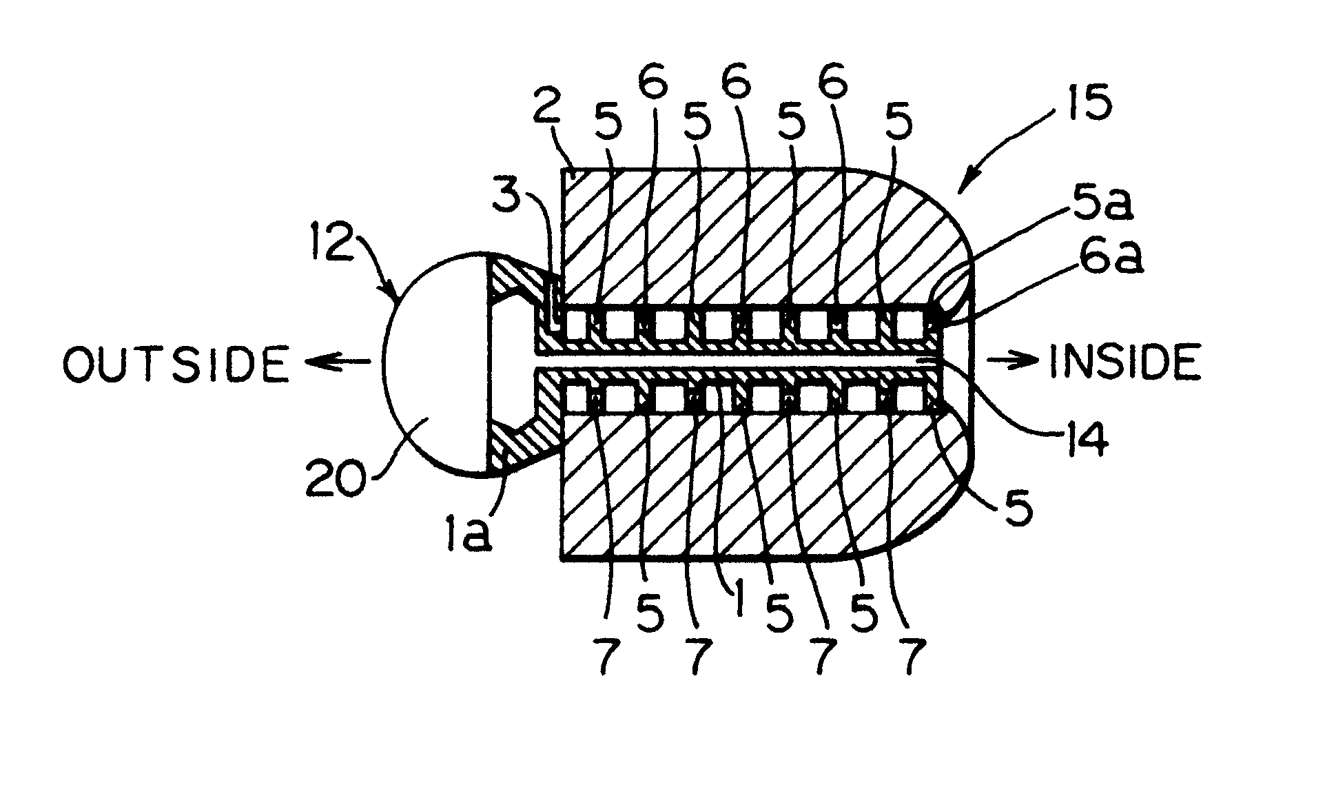 Ear plug to be inserted into the external auditory canal