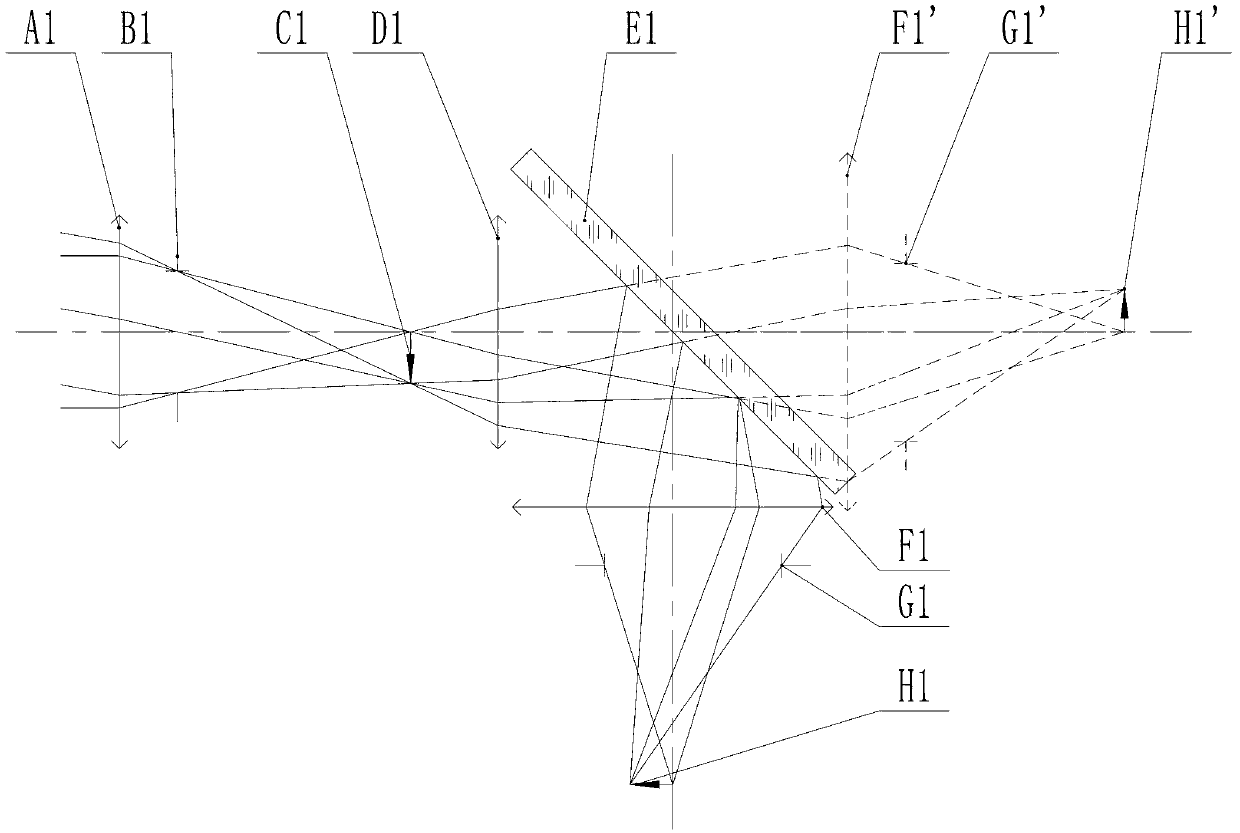 Novel optical path deflection camera lens