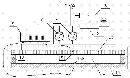 Heat conductivity coefficient quick test device and method of vacuum insulating board