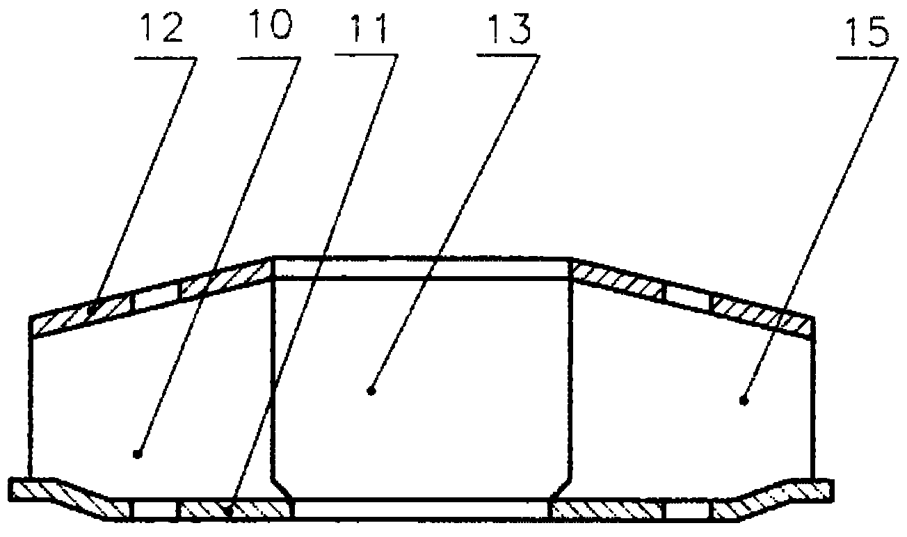 Distributing device of piston-pusher centrifuge