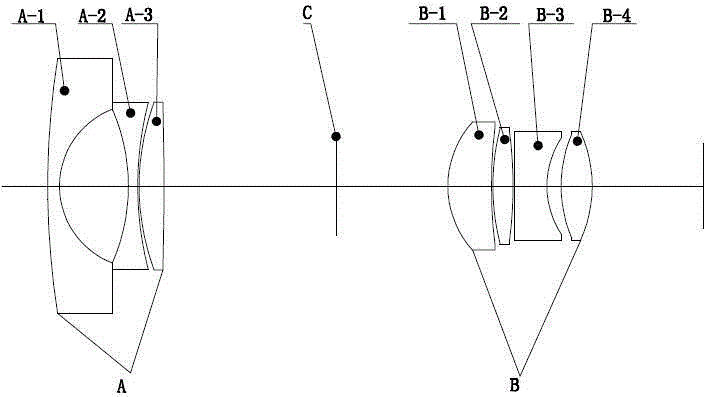 High resolution day and night confocal zooming aspheric lens and focusing method thereof