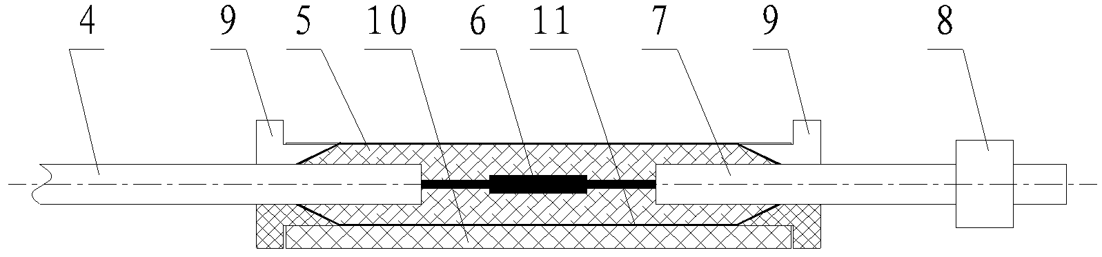 Switching device and switching method for fiber optic micro cable of underwater robot