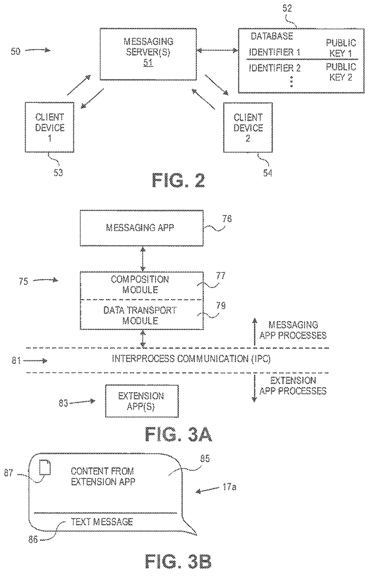 Polling extension application for interacting with a messaging application