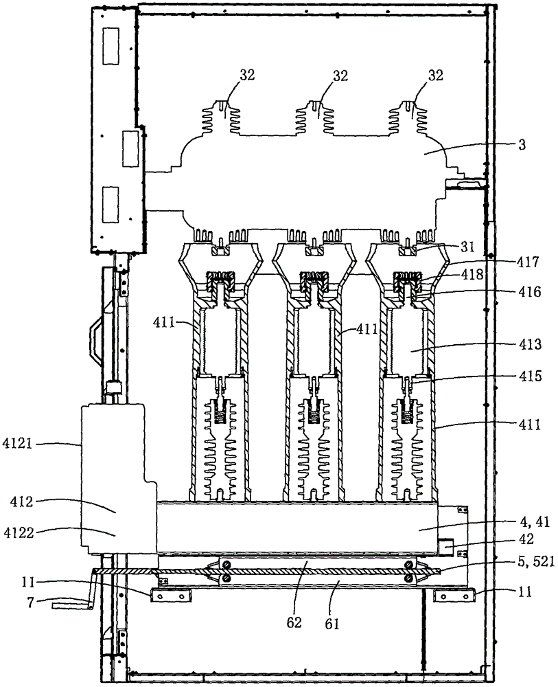 High-voltage switch cabinet