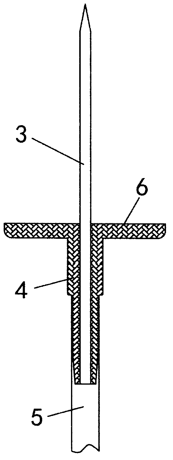 Disposable transfusion needle