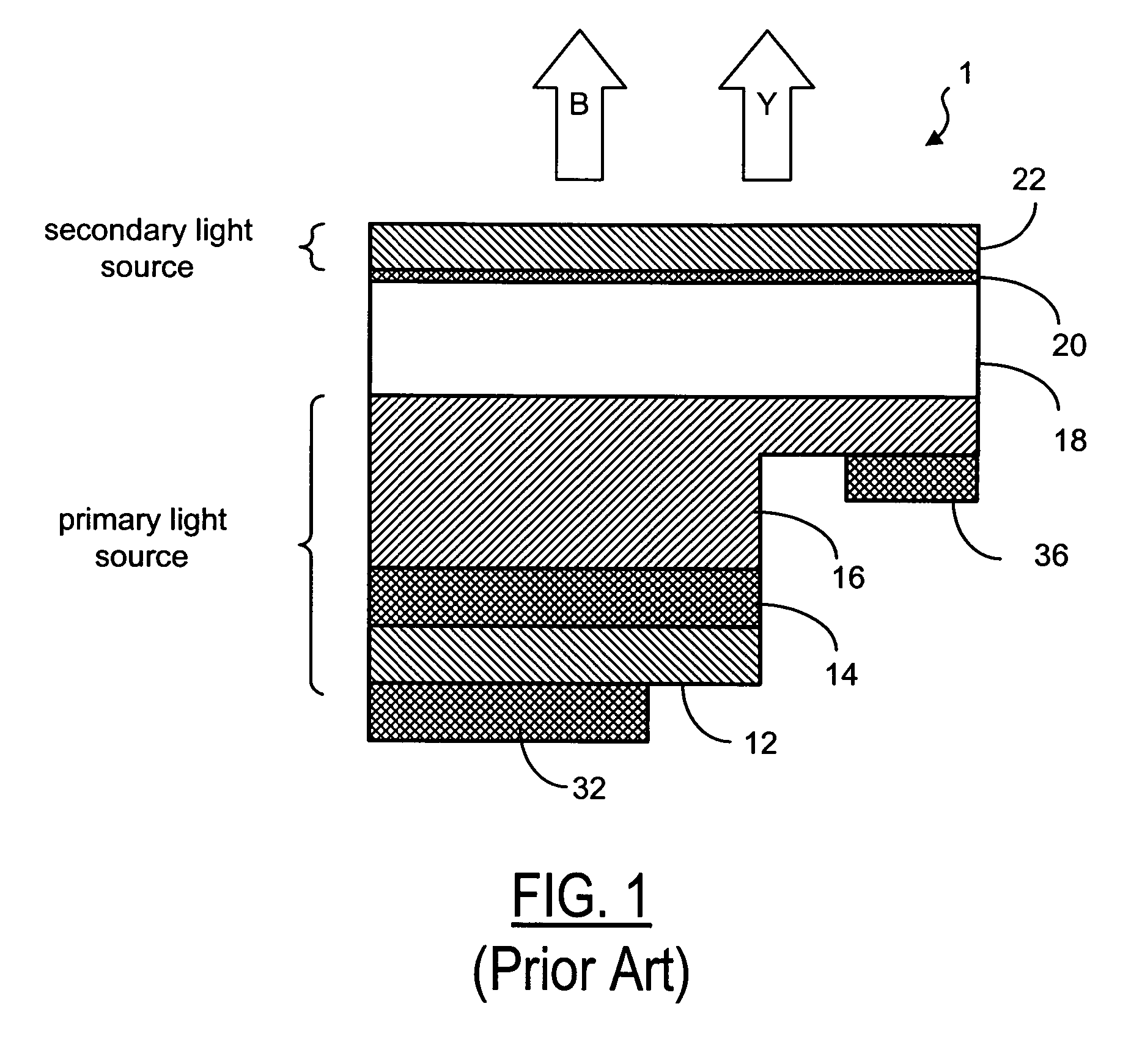 White light emitting device and method of making same