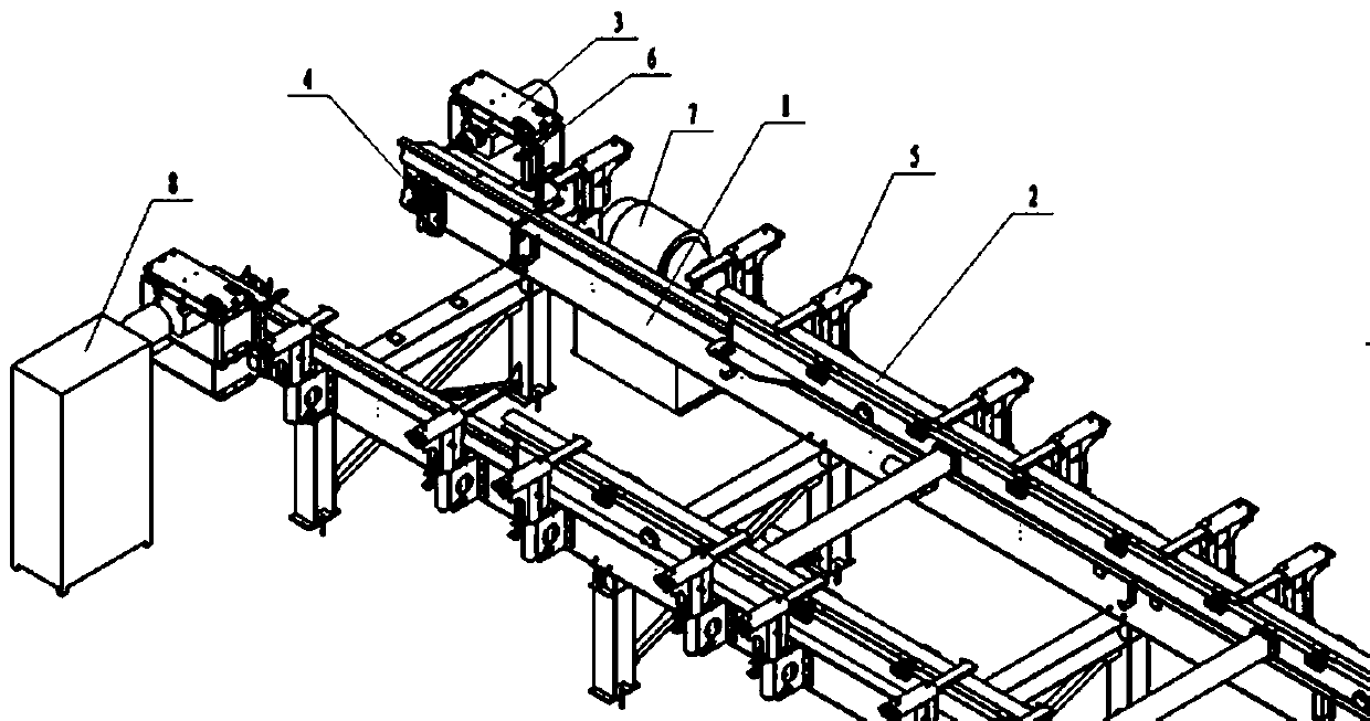 Embedded medium-low speed maglev train maintenance platform and using method thereof