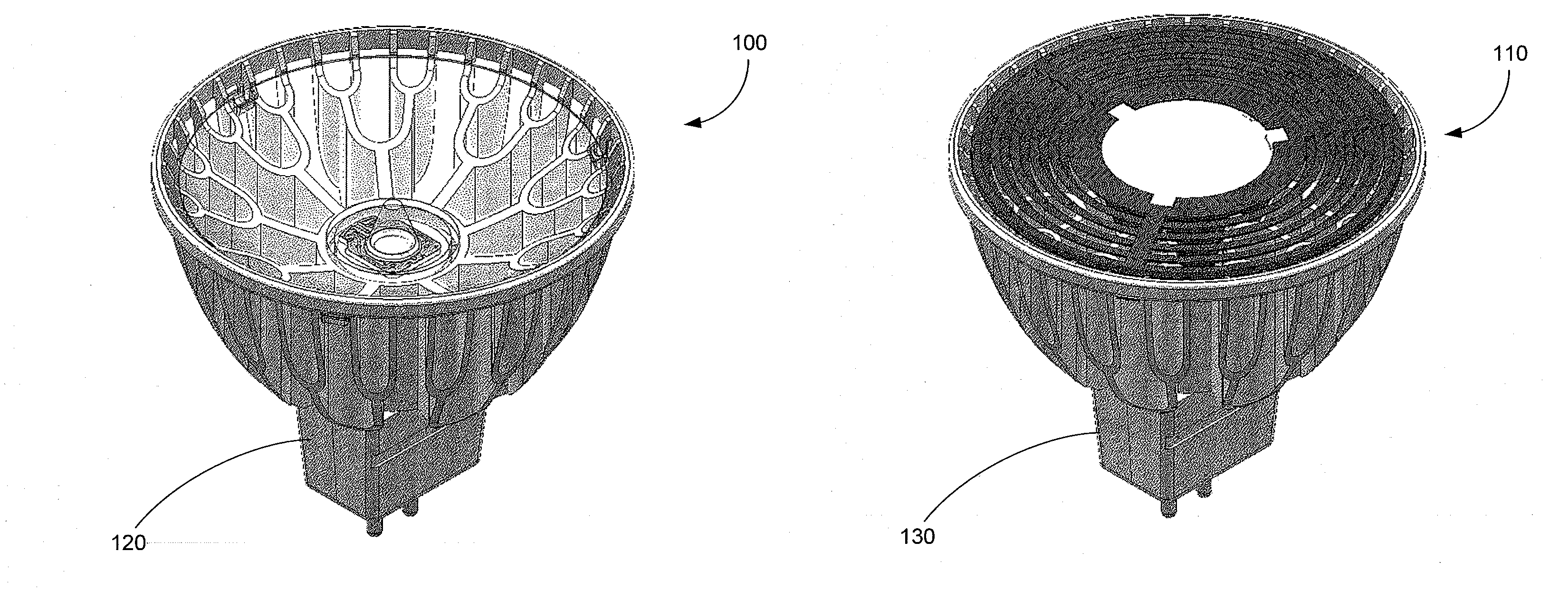 Illumination source with direct die placement