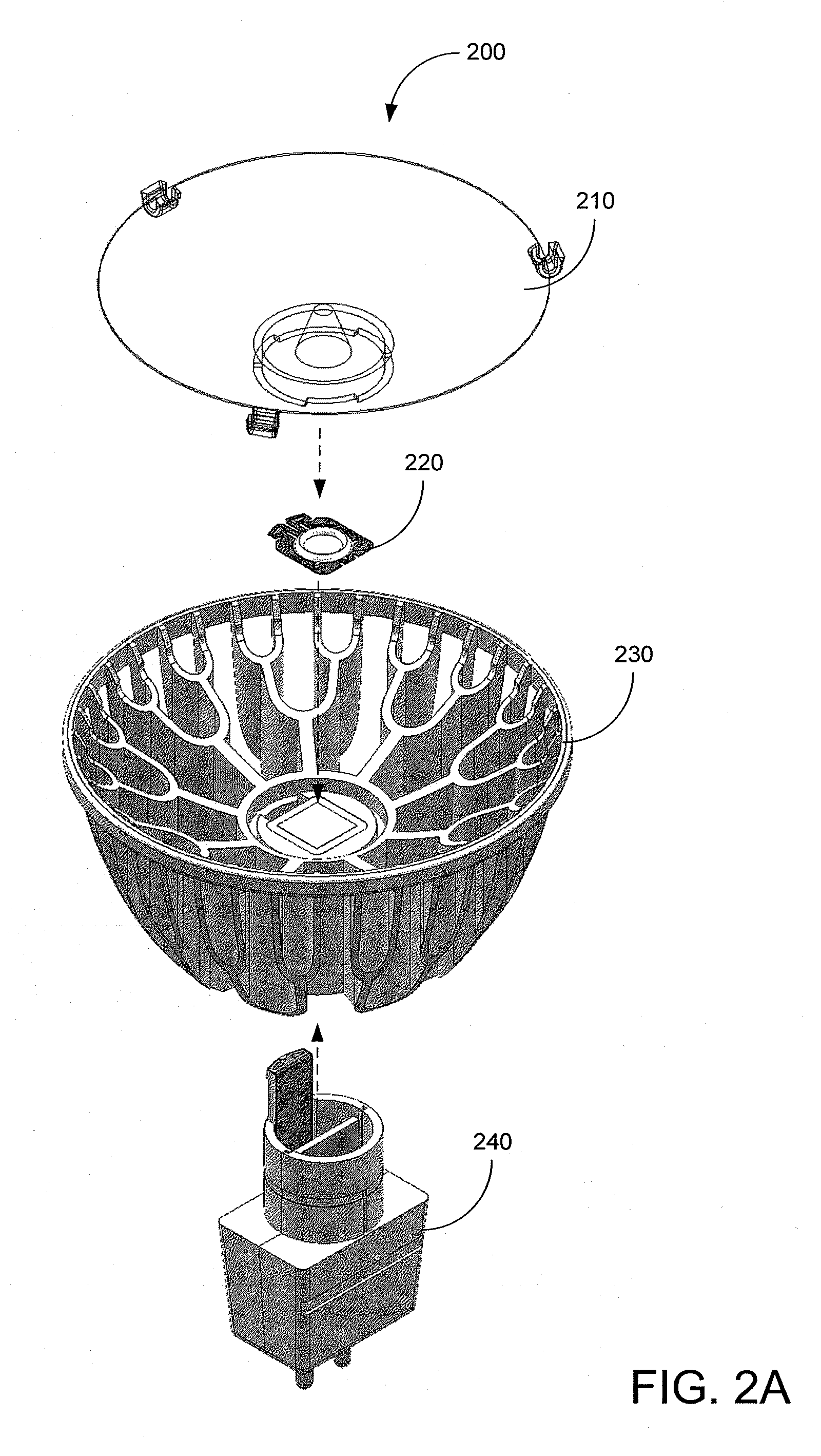 Illumination source with direct die placement