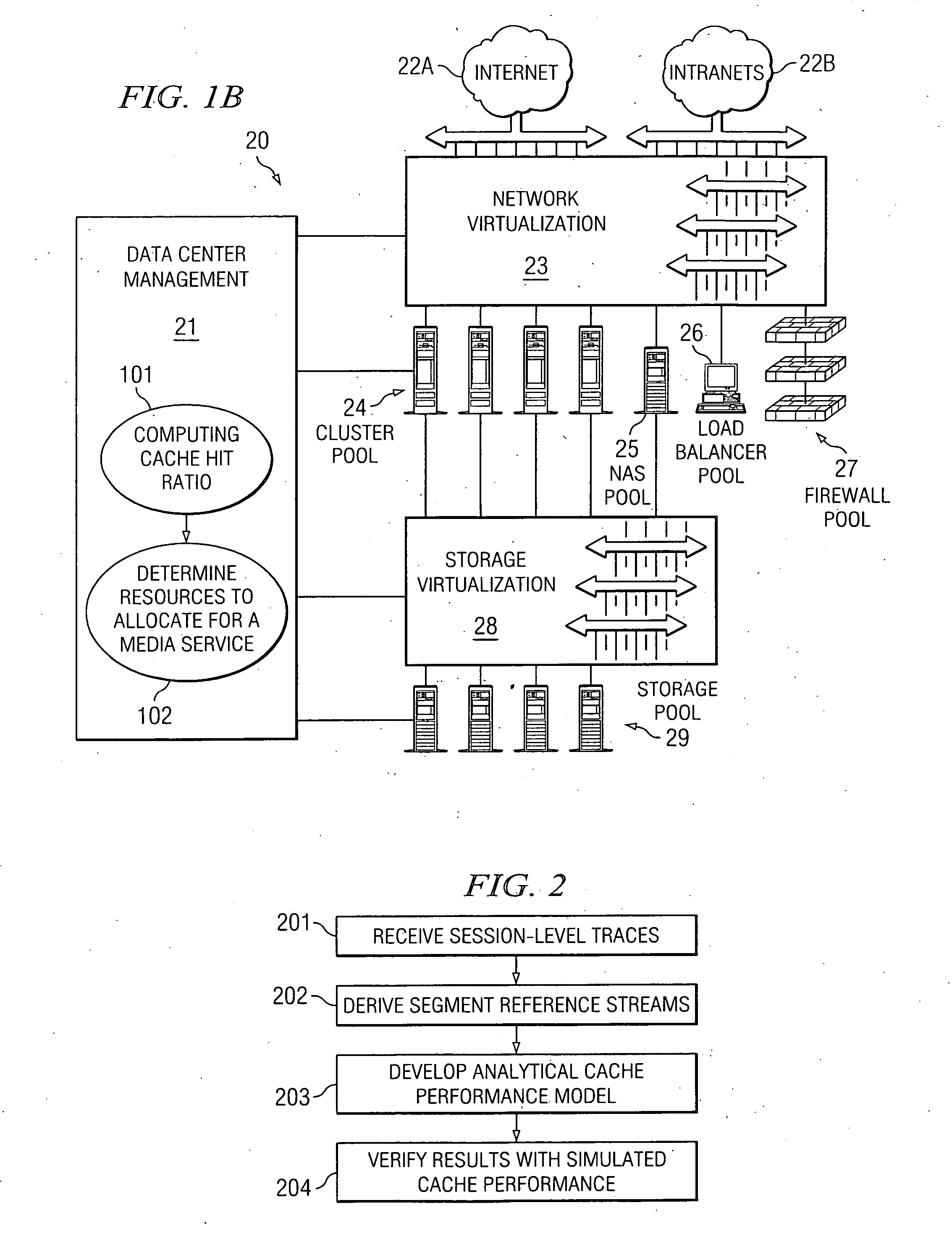 Analytical cache performance model for a media server