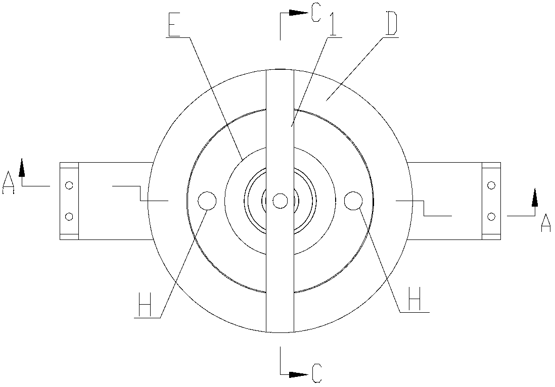 Crystallizer device for continuously casting hollow tube blanks