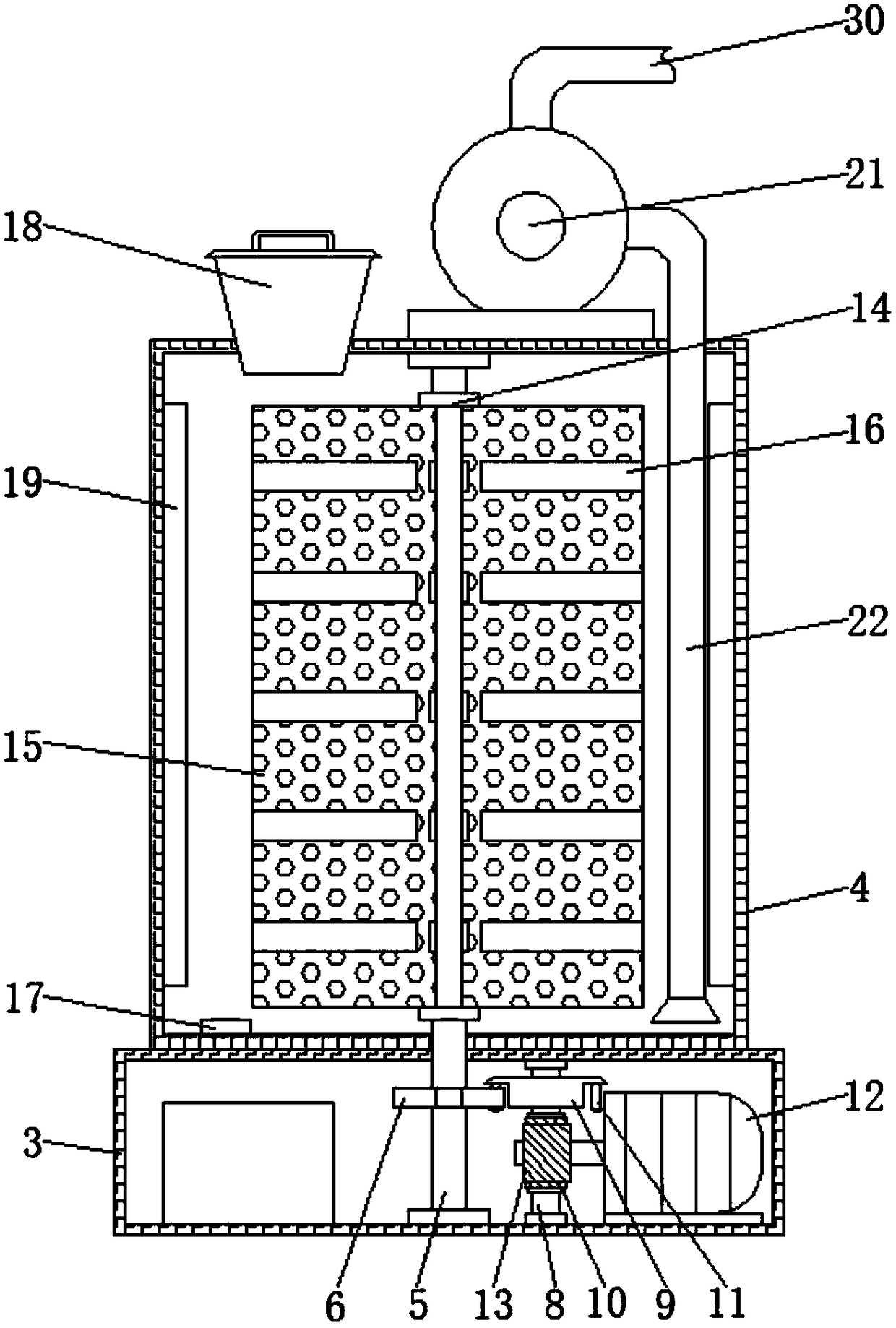 3D printer with quick heating and anti-blocking functions