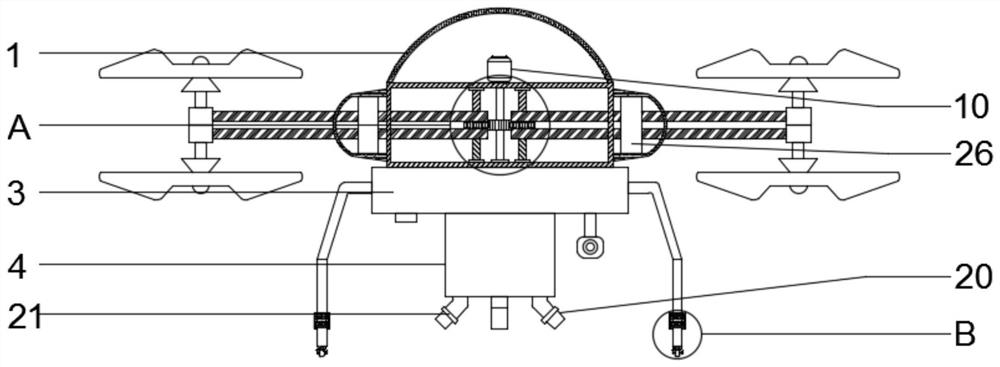 Fire extinguishing unmanned aerial vehicle for forests and grasslands