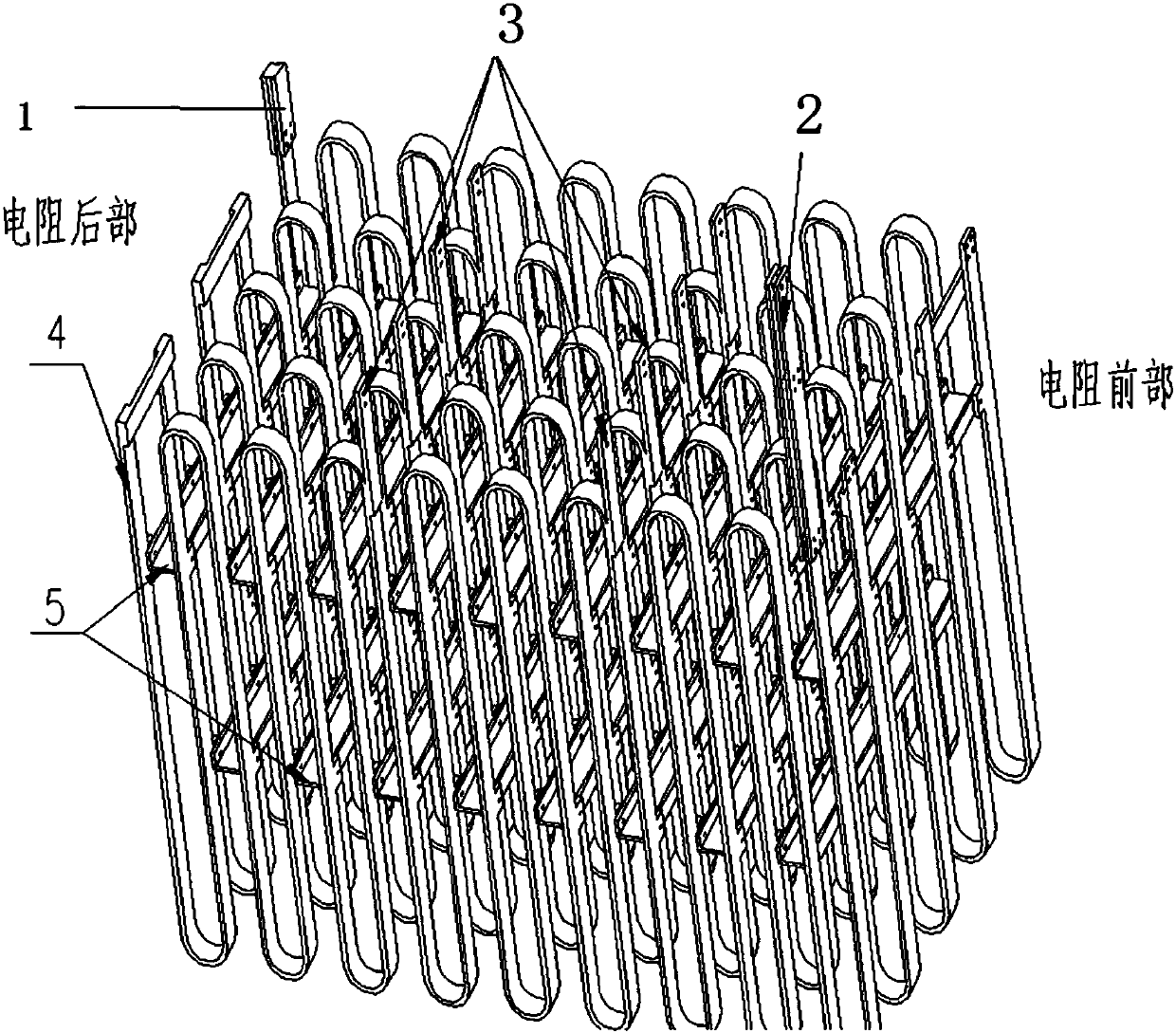 Stainless steel piecewise adjustable resistor and adjustable brake resistor