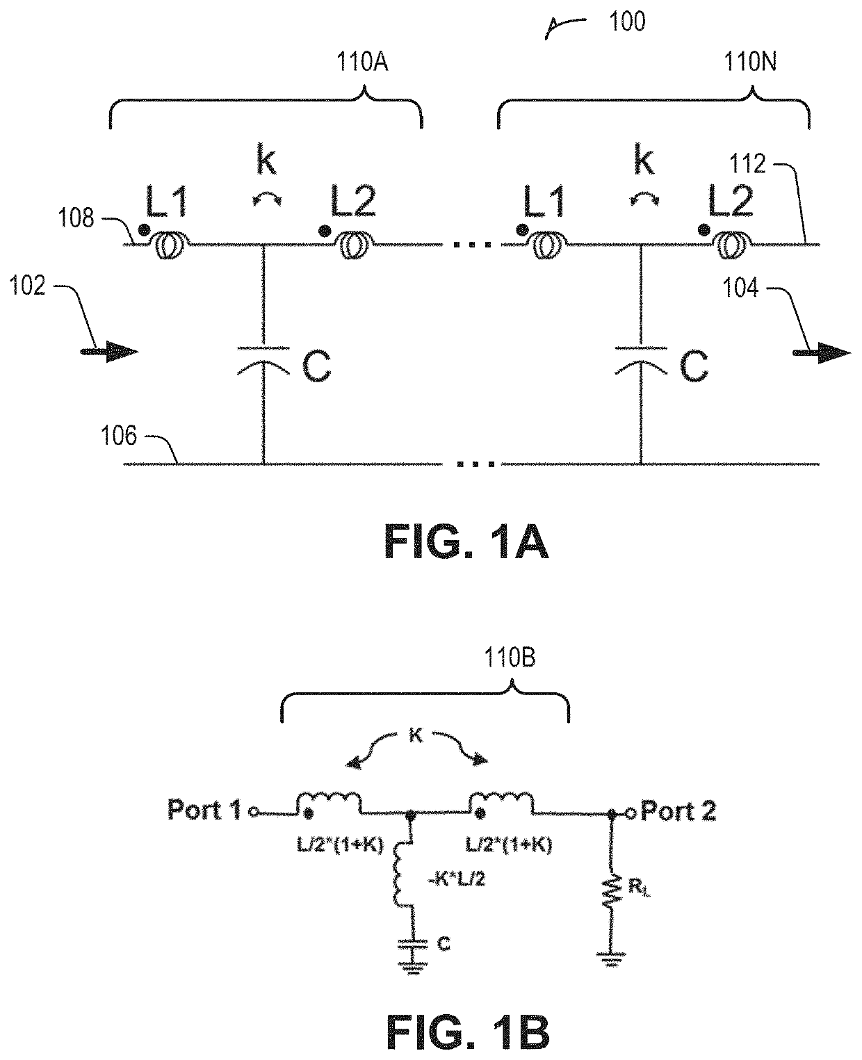 Artificial transmission line using t-coil sections