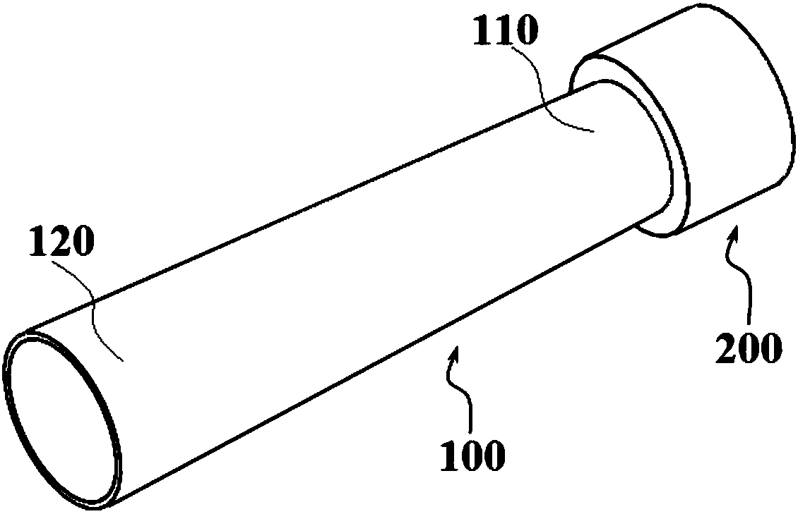 Protective tube for molten steel tapping process