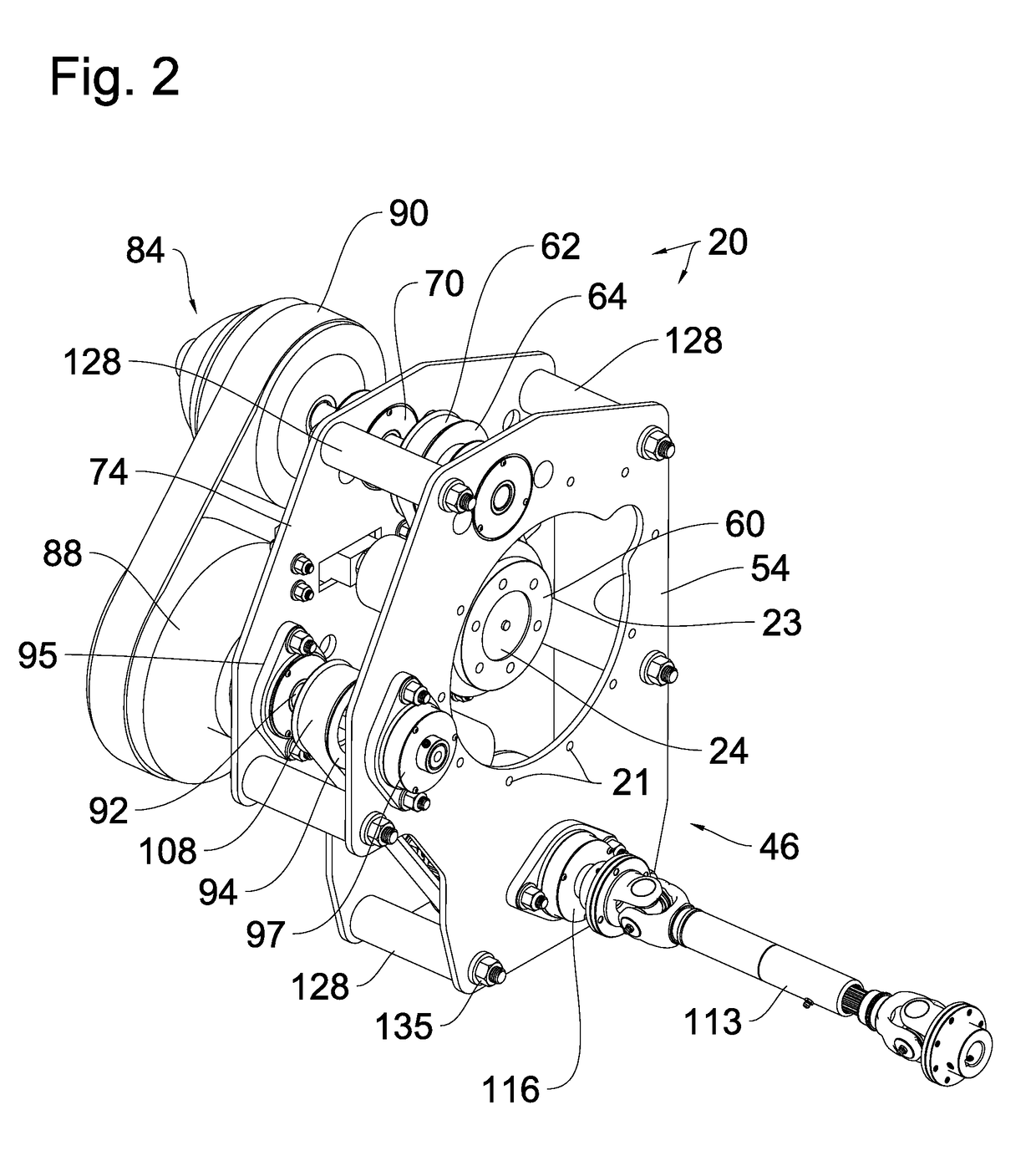 Compartmentalized Riding Trowel Cvt Clutch Module