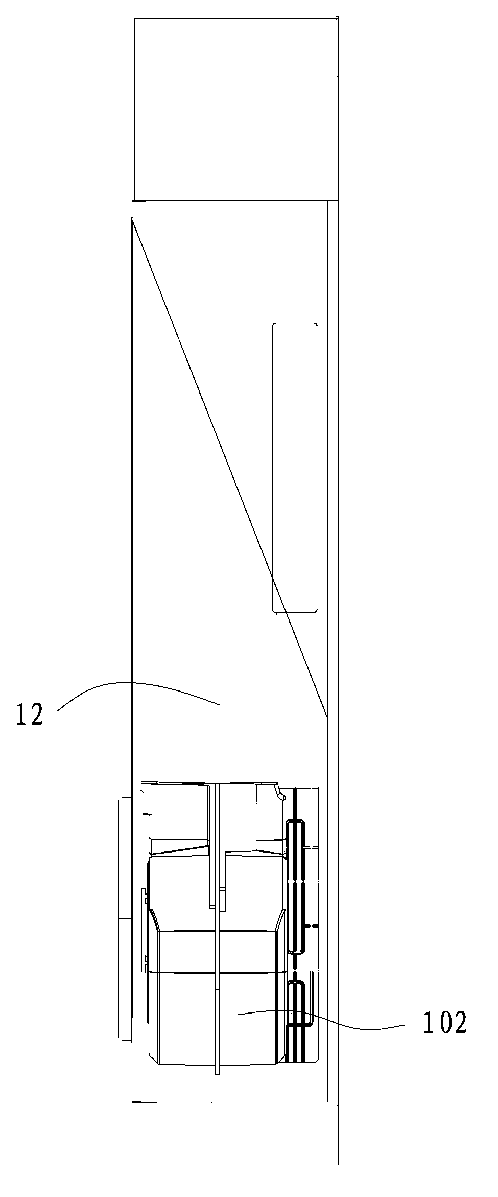 Air conditioner with novel air inlet system