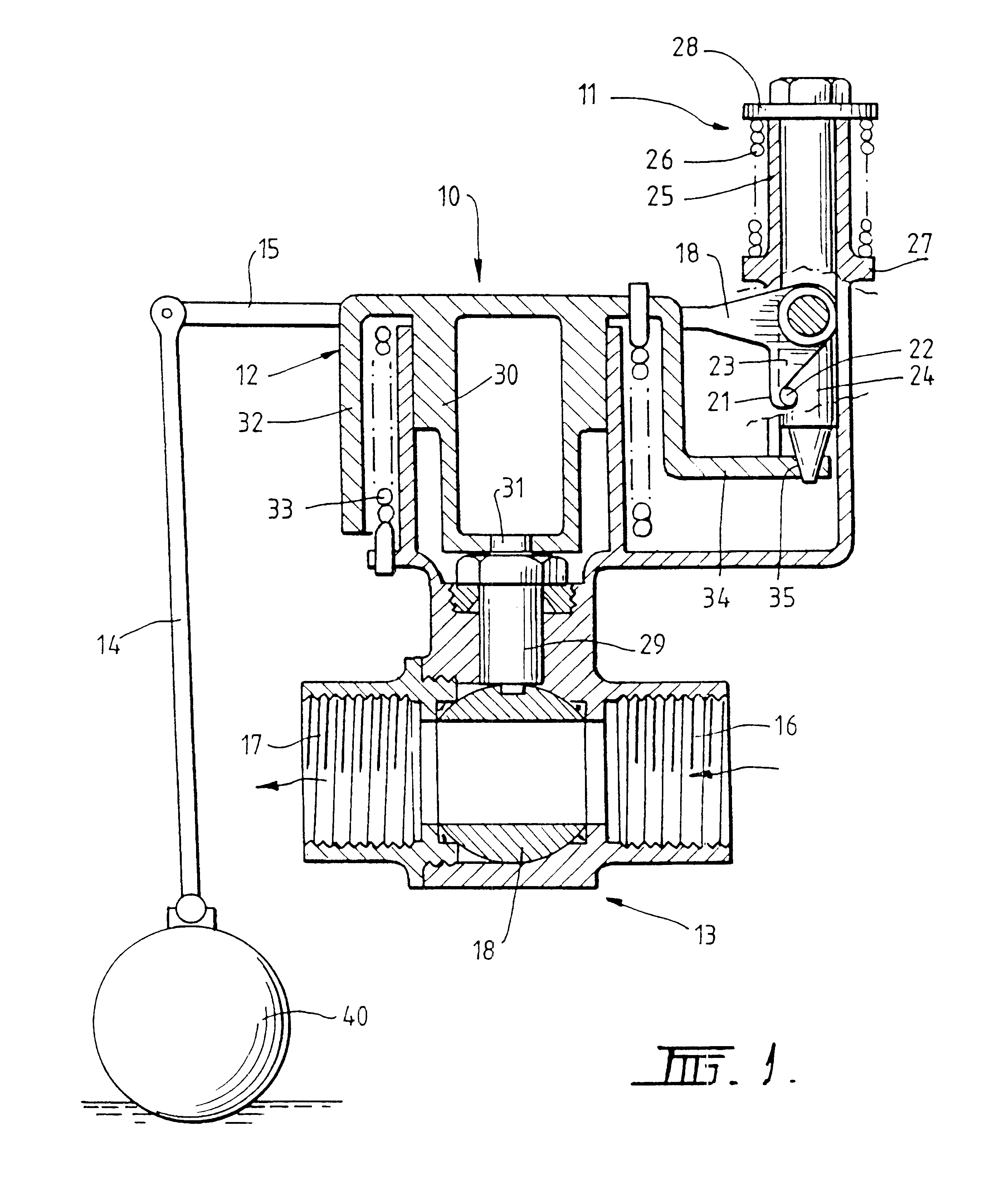 Domestic hot water service inlet shut off valve triggered by fluid level in overflow tray