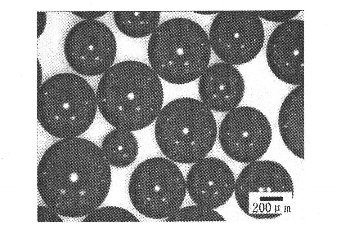 Method for preparing magnetic carbonized resin microspheres