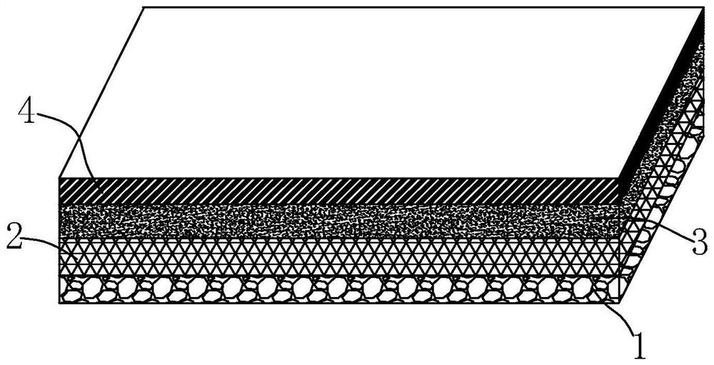 Anti-cracking asphalt concrete composite pavement structure