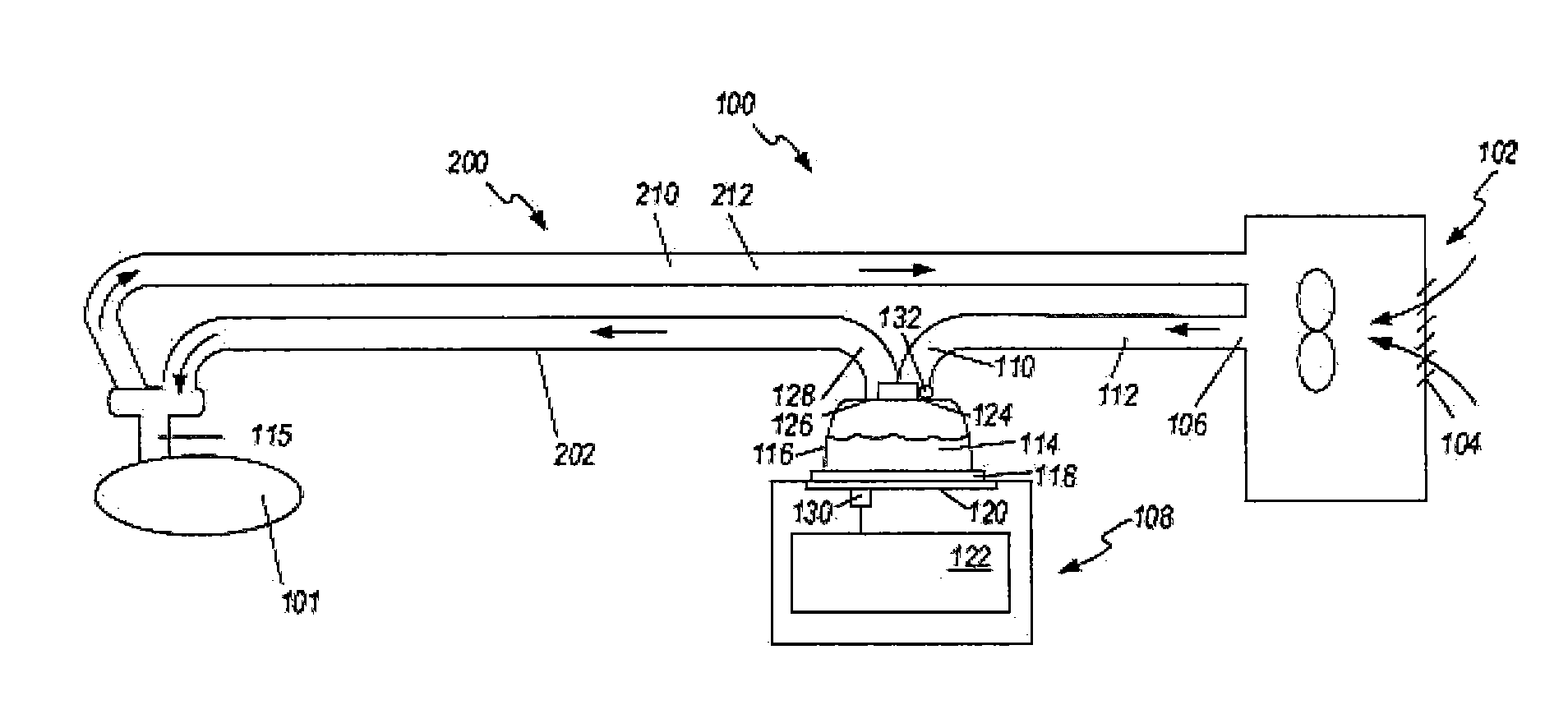 Drying expiratory limb with tailored temperature profile and multi-lumen configuration