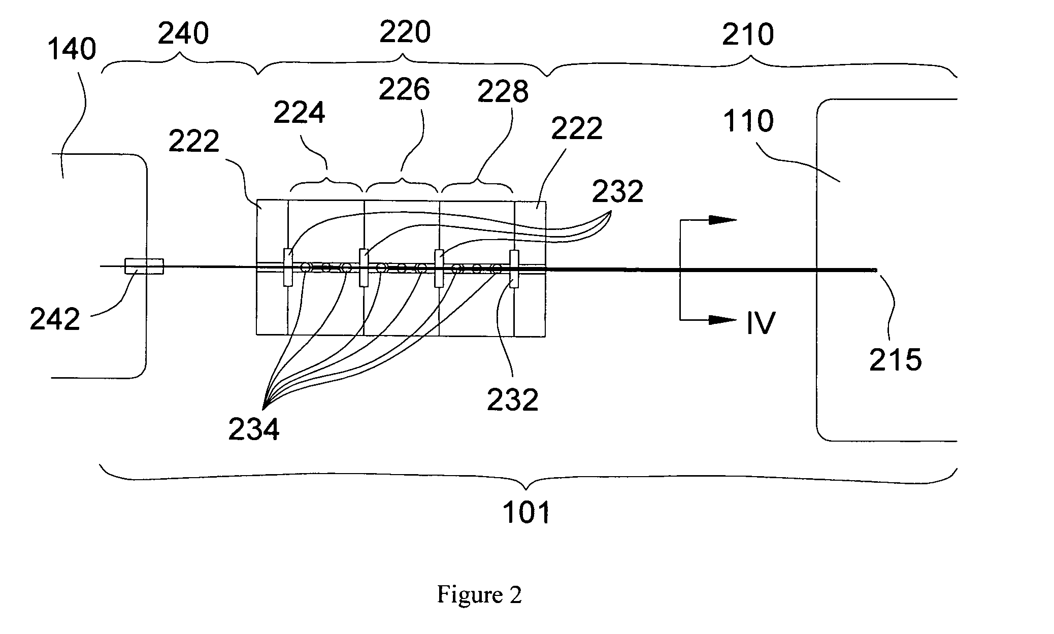 Axial-geometry micro-discharge detector