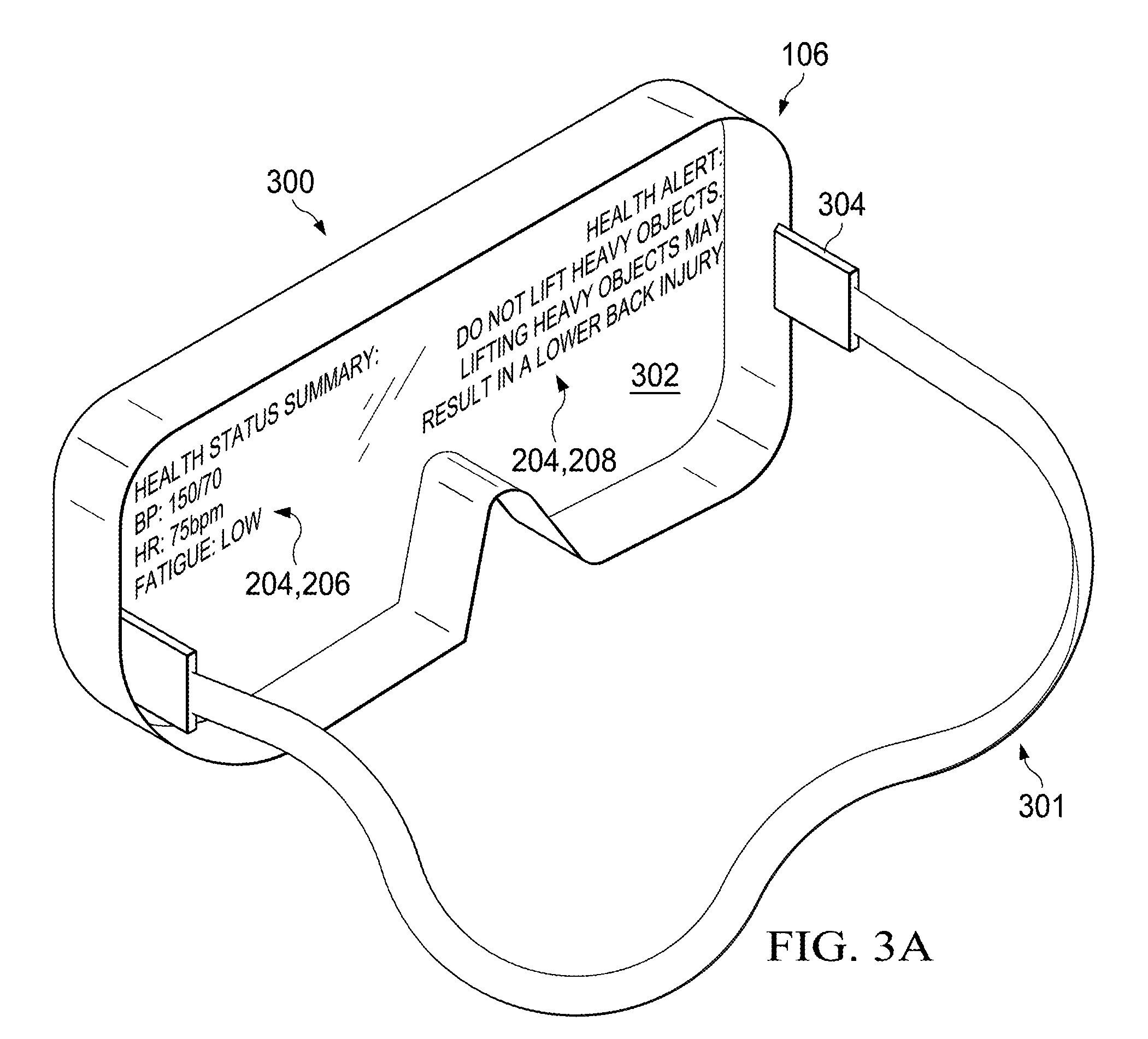 Systems, Computer Medium and Computer-Implemented Methods for Providing Health Information to Employees Via Augmented Reality Display