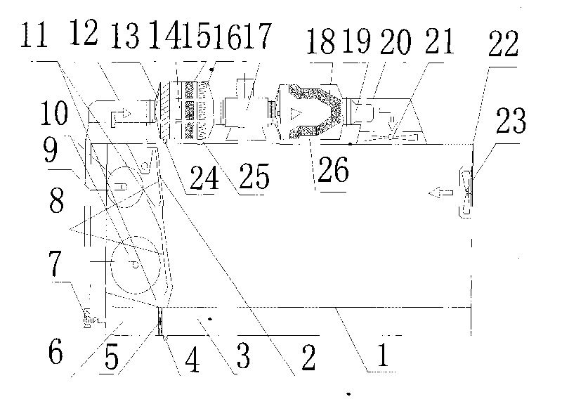 Device for recycling gas purified from spray paint waste gas in spray room