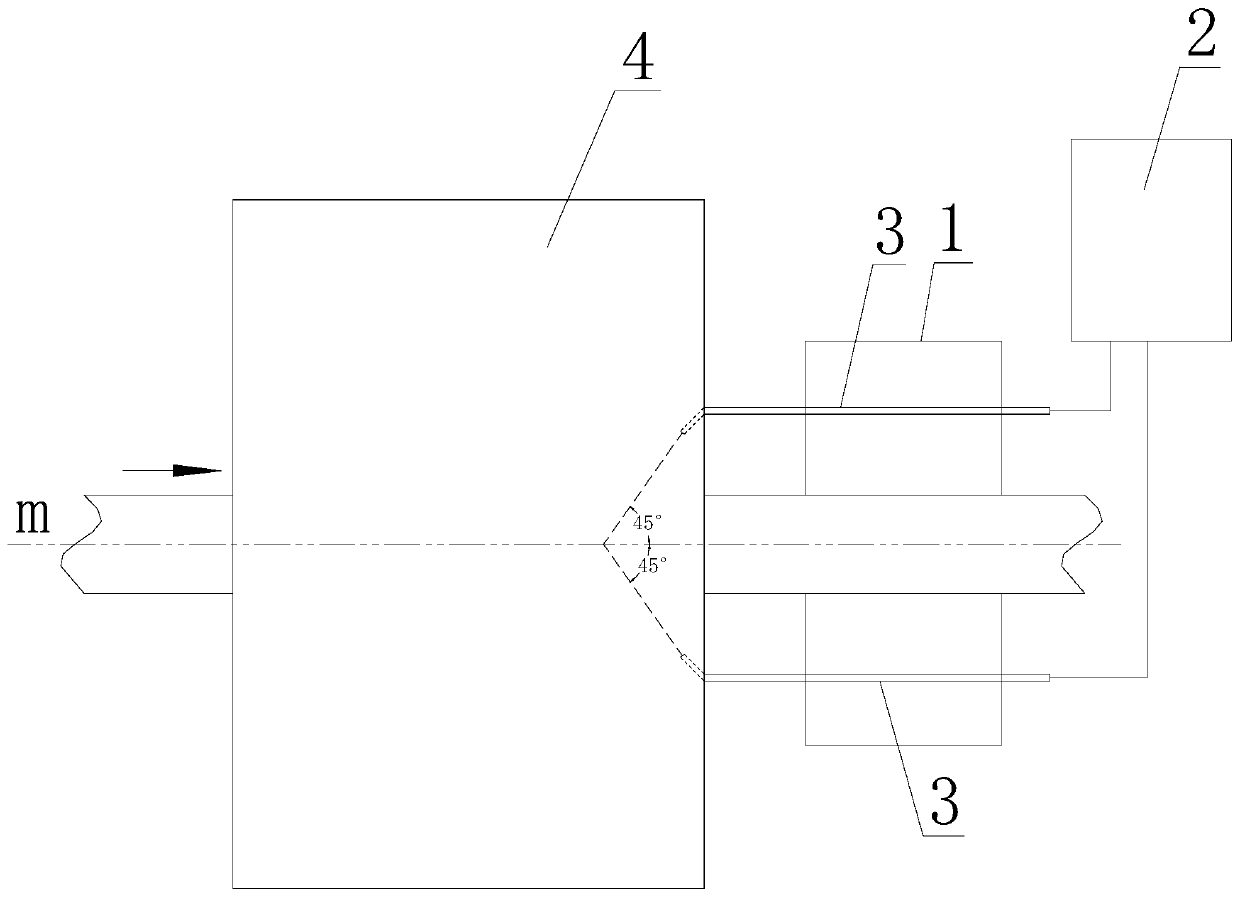 Dust removing device of high-speed wire and rod rolling machine