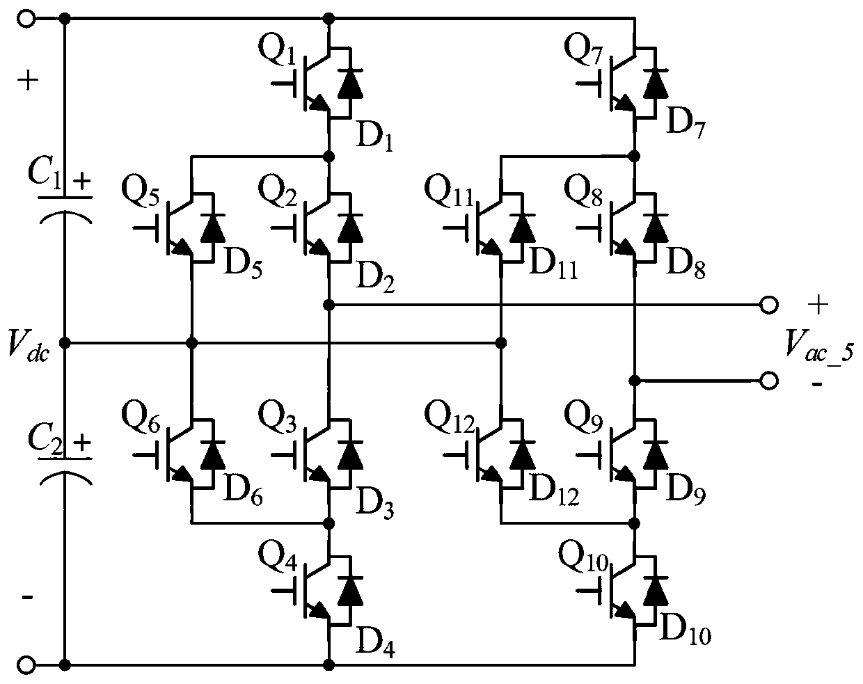 Bidirectional DC/DC converter based on isolated full-bridge ANPC and H bridge