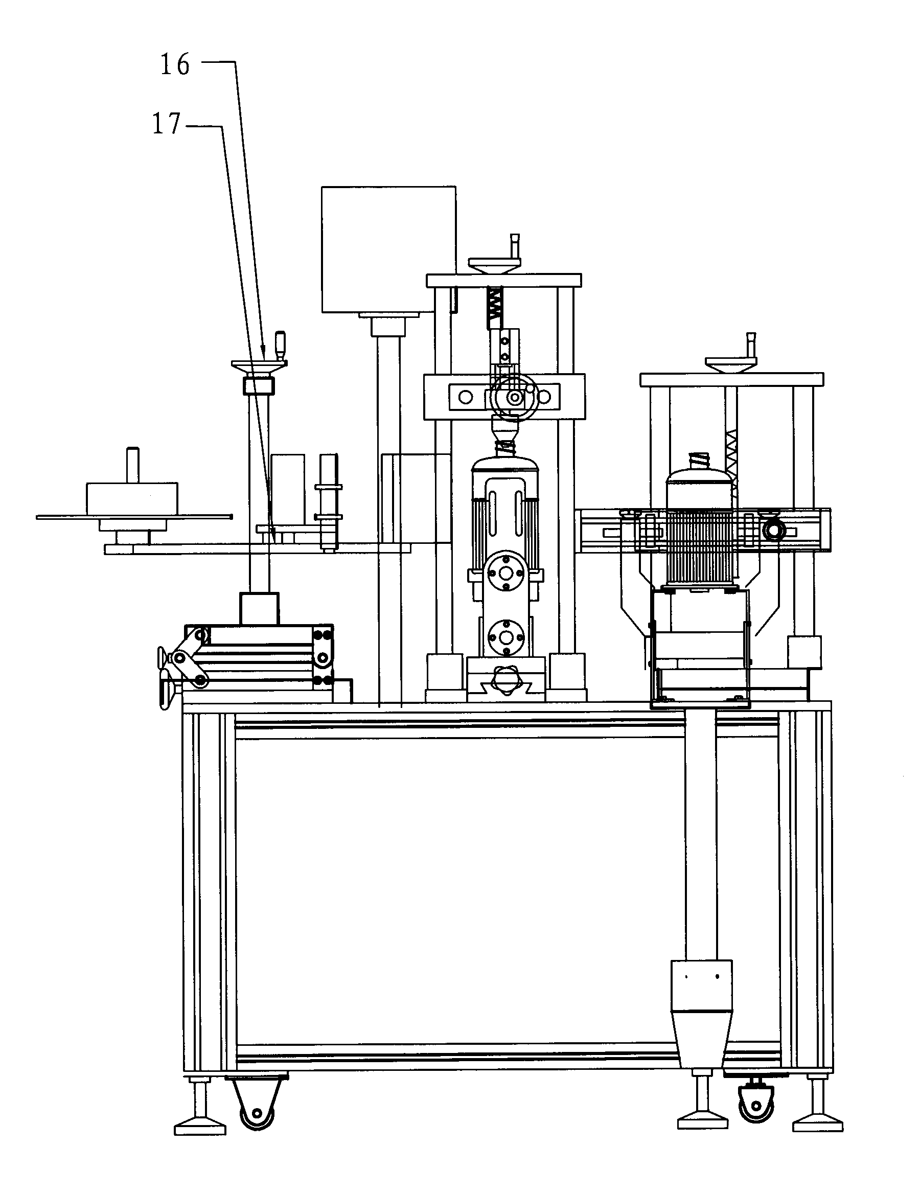 Copying labeling machine