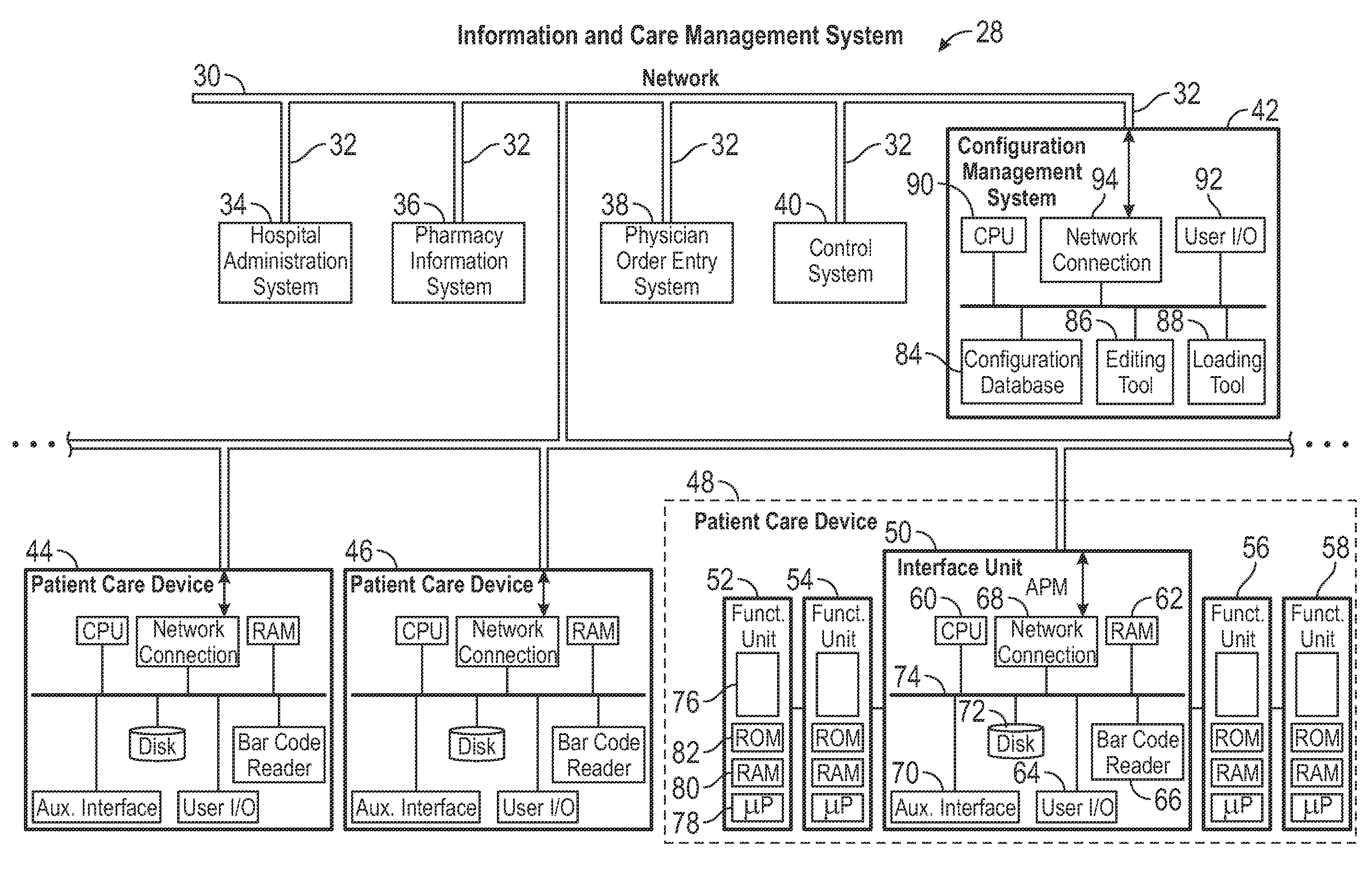 System and method for managing medical databases for patient care devices