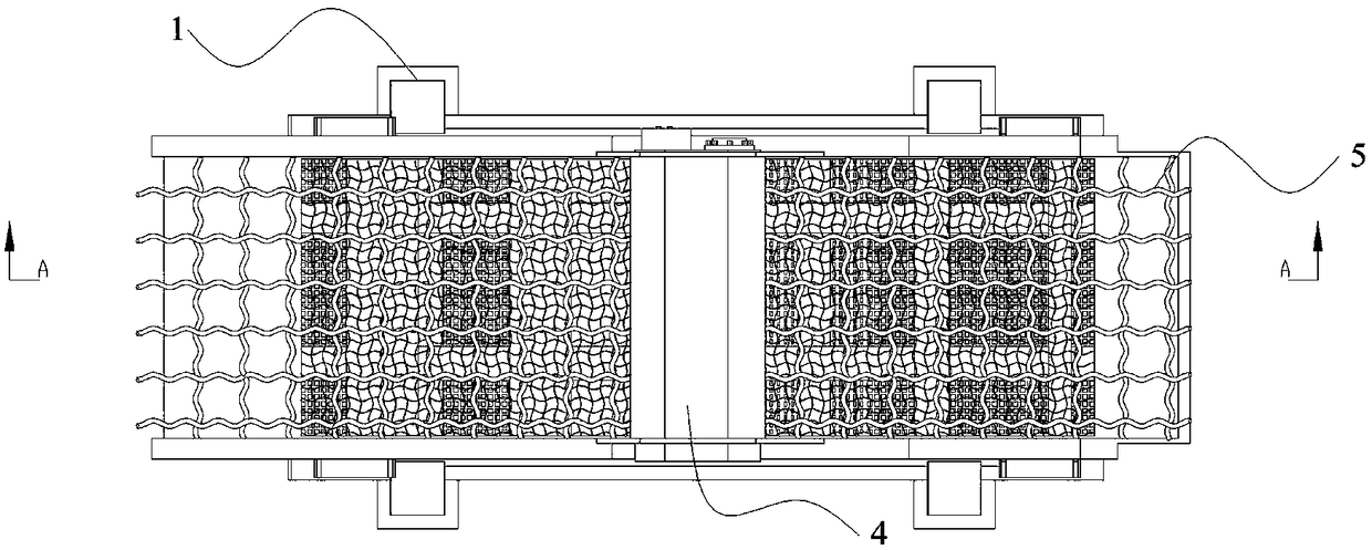 Horizontal vibration screen of steel slag and triple screening method